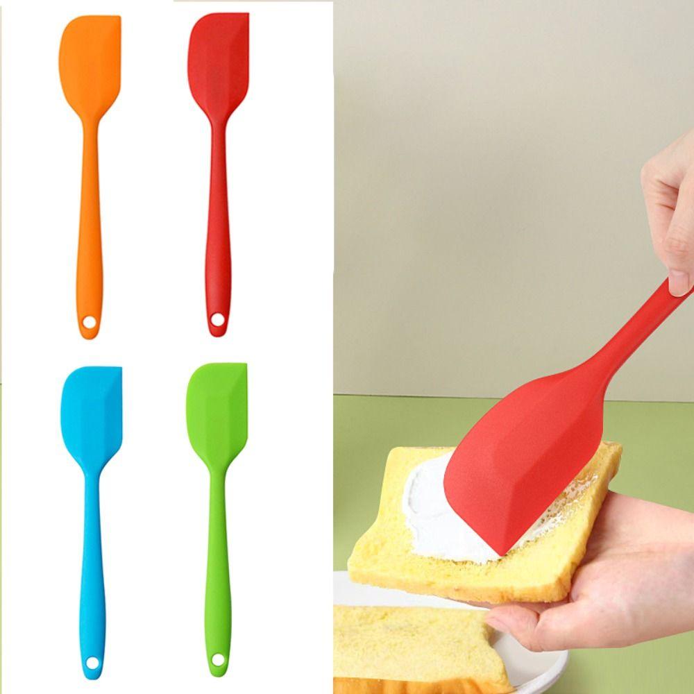 4pcs Heat Resistant Baking Spatula Food Grade Silicone Butter Mixer Baking Cream Scraper  Bakery
