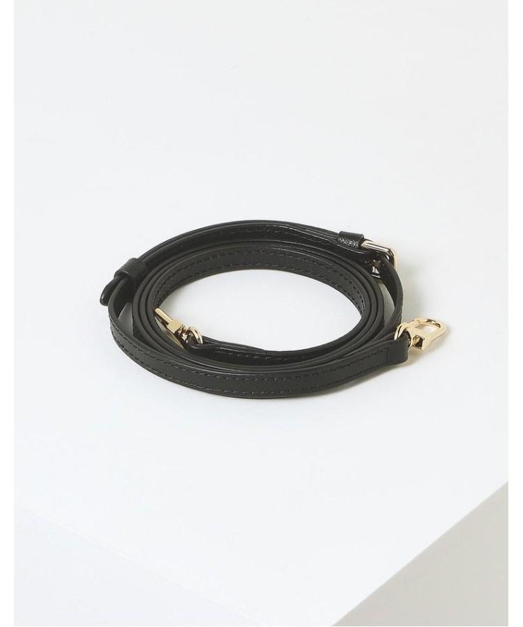 Daks Womens Accessories Black Solid Cowhide Strap_Dcho6E200Bk