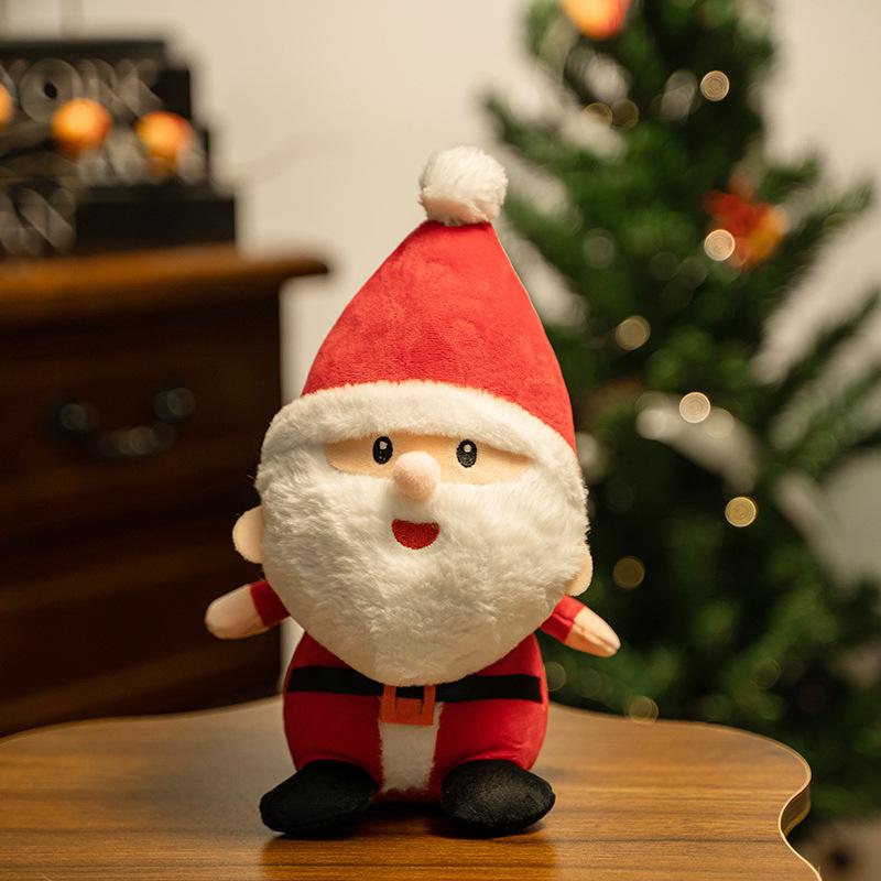 Christmas Santa Figurines & Reindeer Plush Toys Dolls Ornaments Keychains