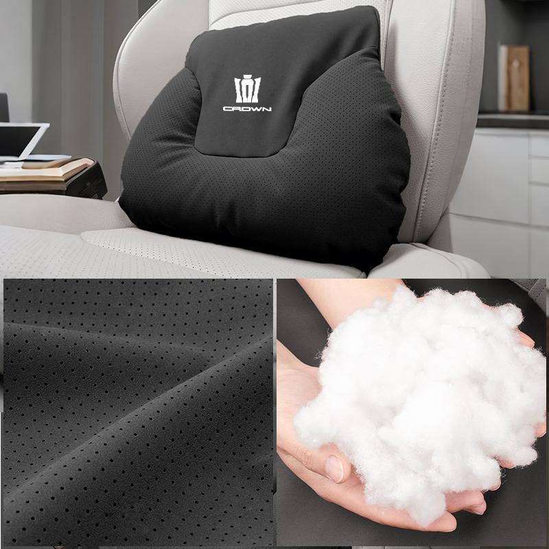 Car Neck Pillow Lumbar Backrest Cushion Lumbar Cushions Car Headrest Cushion For Toyota Crown Corolla YARIS L Auris C-HR Hilux V