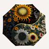 Yin Yang Harmony: Sunflower & Moon Art Print Umbrella, Christmas Gift Y383
