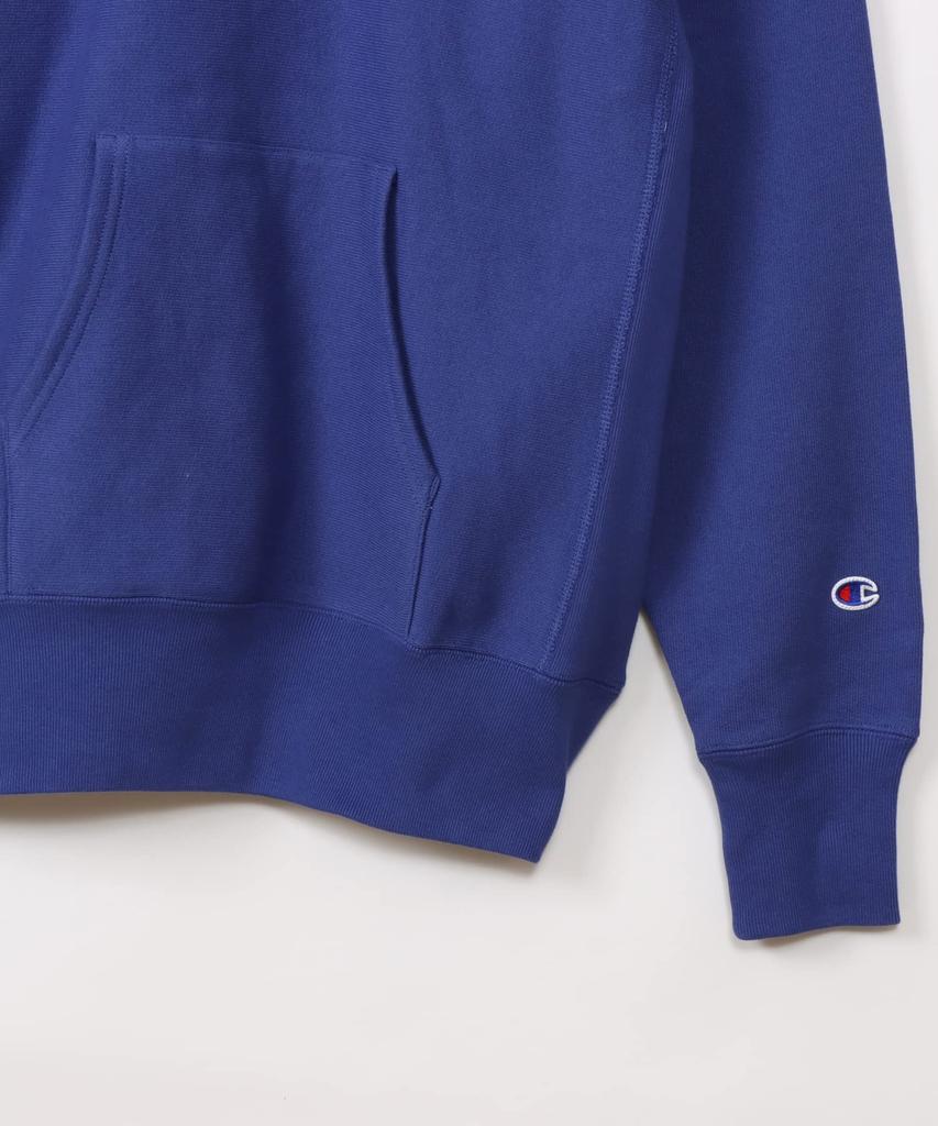 Parka Long Sleeve Brushed Lining COTTON USA Hooded Sweatshirt REVERSWEAVE Midnight Blue L [Champion] 11.5oz Reverseweave(R) C3-Y132 Men's