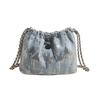 Bag Women's New Chain Shoulder Messenger Bag Cloth Bag Sequined Versatile Bucket Bag