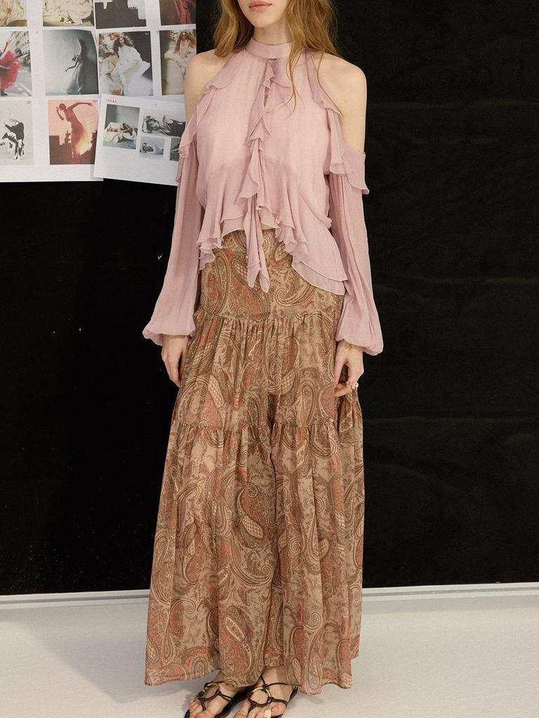 Sinseuden Romantic Off-Shoulder Blouse