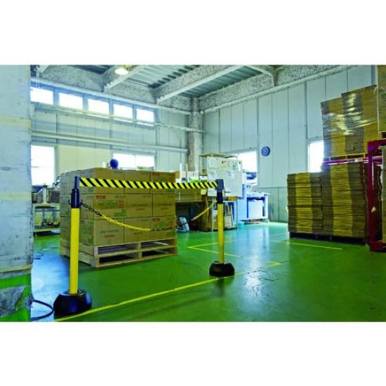 TRUSCO Chain Stand Barrier Line Marking Danger No Entry (with Tape) TST-BR-2