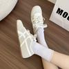 Korean pearl lace German training shoes women's summer 2025 new fashion versatile and comfortable sports and leisure white shoes