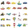 50 Cartoon Ferry Stickers Traffic Car Picture Recognition Children Cognition Cartoon Early Education Kindergarten Cute Stickers
