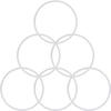Mudder 6 Pieces Rubber Gasket Replacement Ring Seal White O Ring Compatible with Magic 250w Gasket for Replacement Parts Seal Cups Lids