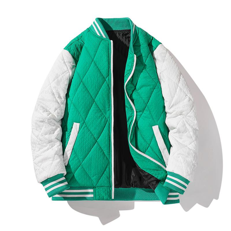 Спортивная хлопковая куртка Зимняя хлопковая куртка со стоячим воротником Бейсбольная — фото 3