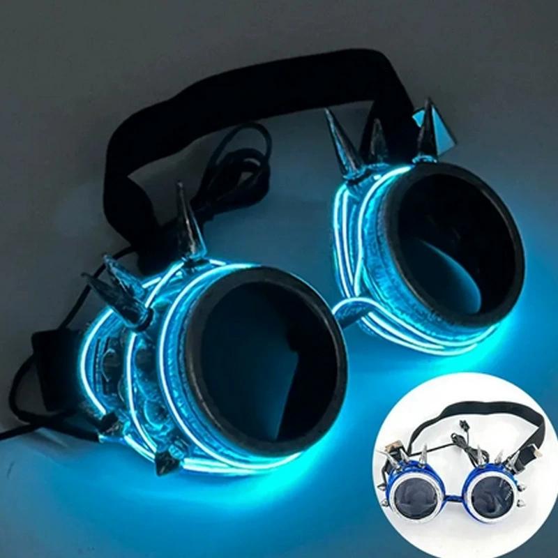 Nieuwe Coole Cyberpunk Stijl Bril Gloeiende Feest Decoratie Lichtgevende LED Zonnebril Verlichting Bar Rave Muziek Dansfeest