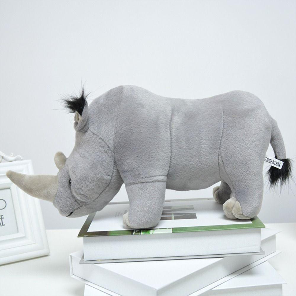 Soft Pillow Rhinoceros Plush Toy Stuffed Animals Stuffed Rhinoceros Doll  Kids Children