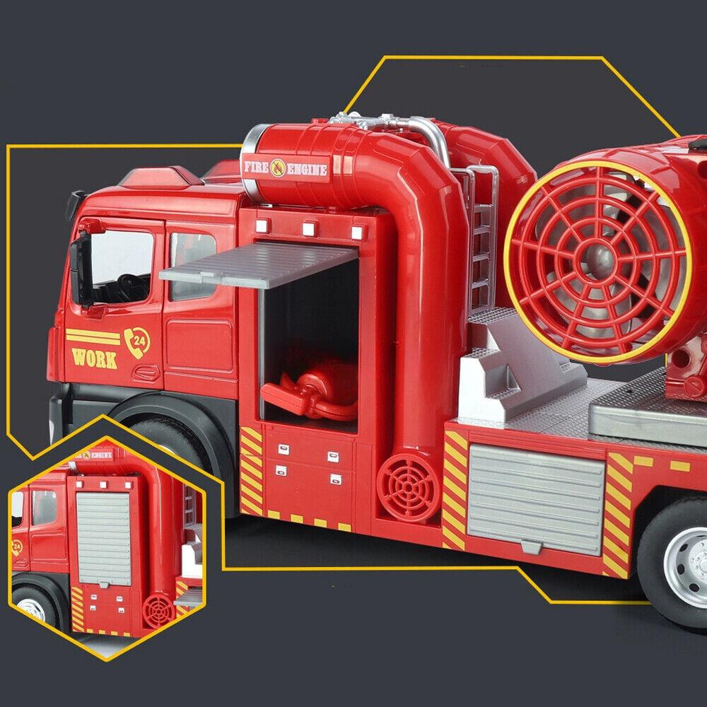 Jucărie cu mașină de pompieri 1/18 Mașină de pompieri Model de colecție de jucării pentru băieți