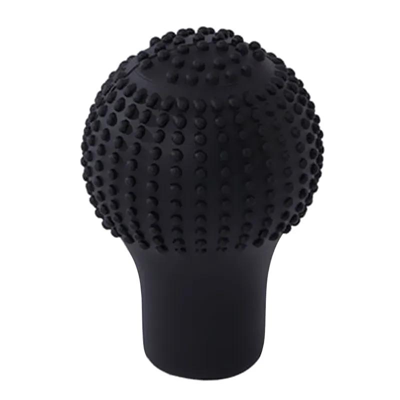 1Pc Car Auto Round Silicone Gear Shift Knob Cover Manual Automatic Non Slip Lever Shifter Knobs Case Protector Bump Stick