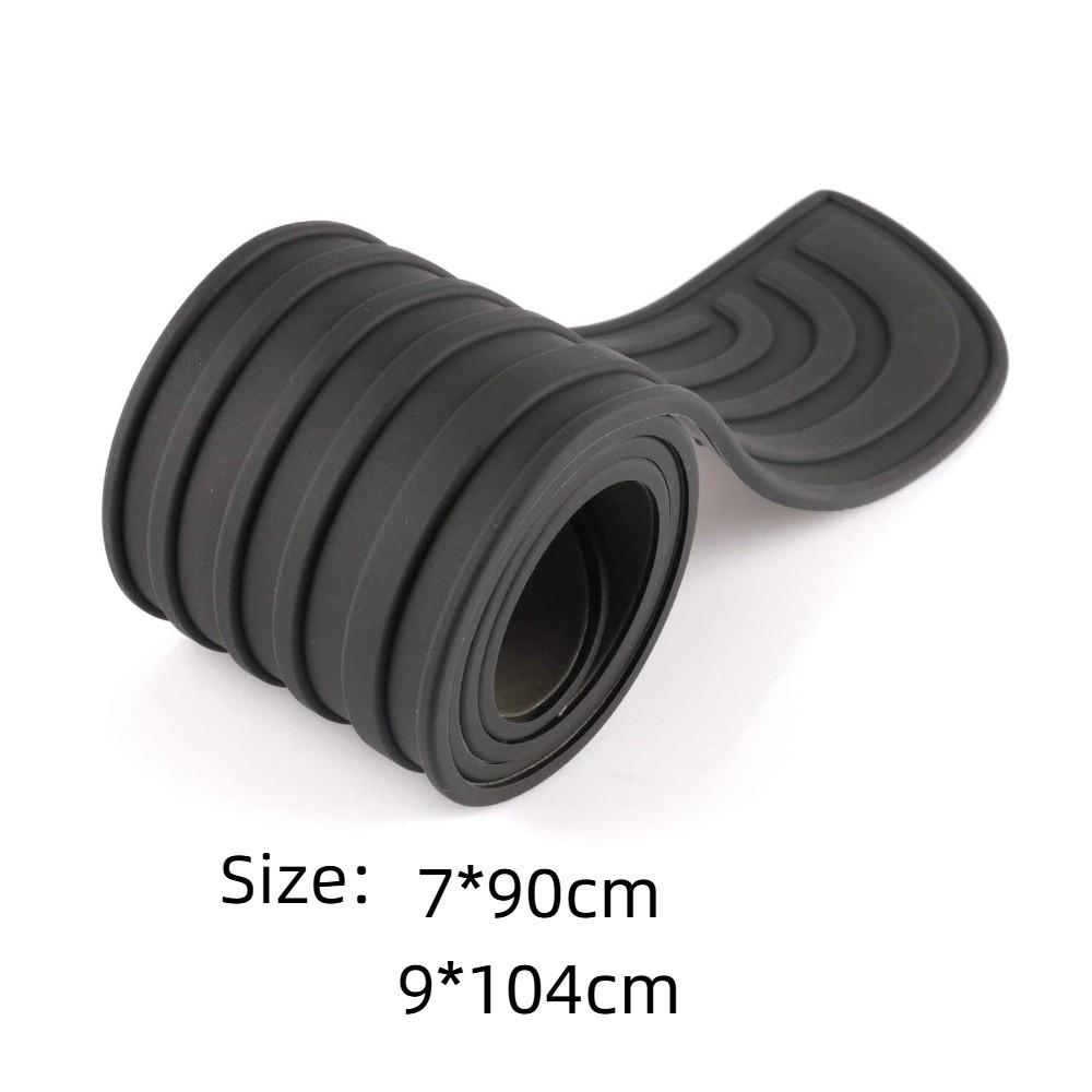 Universal Car Rear Bumper Protector Adhesive Rear Bumper Guard Rubber Durable Edge Trim Cover Car