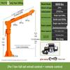 12/24V 1-Ton Vehicle-Mounted Electric Hoist Crane
