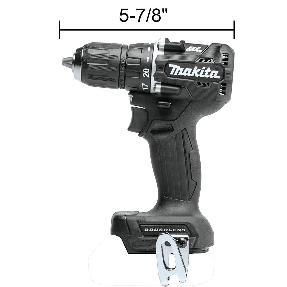 Makita 18V LXT Lithium Ion Subcompact Brushless Cordless 12 Inch Driver Drill Tool Only Black XFD15ZB