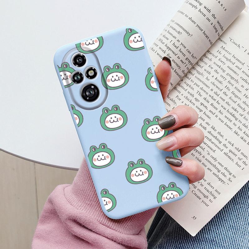 For Honor 200 Pro Case Phone Cover Popular Flower Lovely Cartoon Cat Soft Silicone TPU Funda For Honor 200Pro Protector Bumper