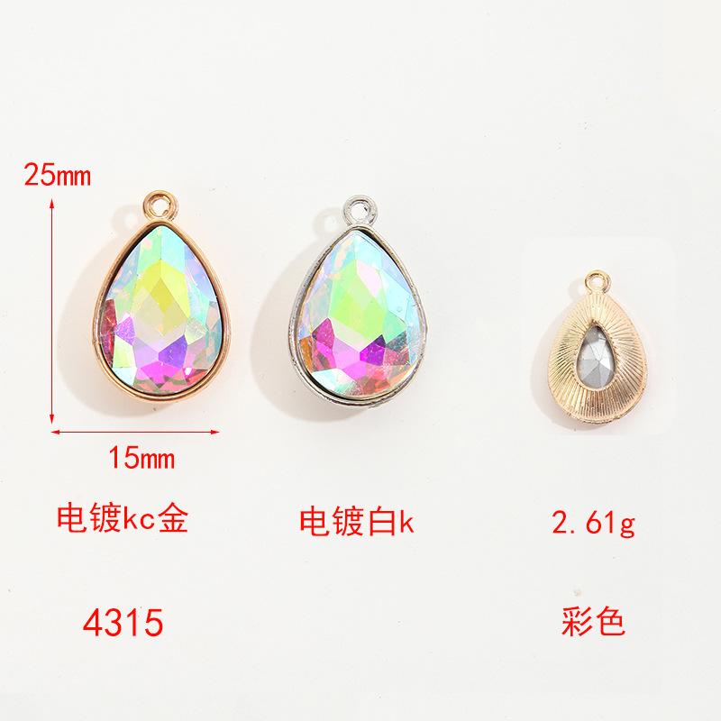 Simple Collarbone Chain Bracelet Alloy Diy Accessories Versatile Handmade Water Drop Pendant Diy Accessories