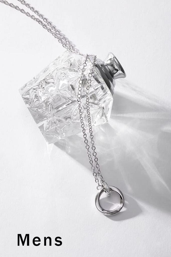 [felicitations] Couple's Gift Stainless Steel Necklace for Men and Women BR-J069 Heart (MSW&LPW)