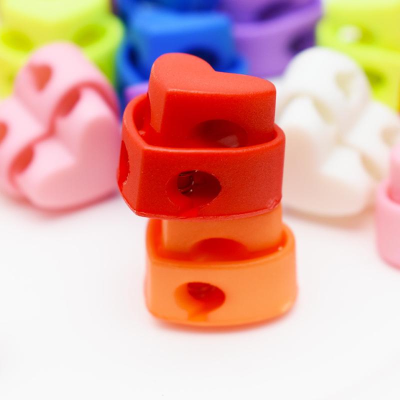 10/20 Stück Bunte Herzförmige Nadelstopper Doppelbohrung, Federstopper für Stricken Häkeln DIY Bastelstopper Nadelhalter