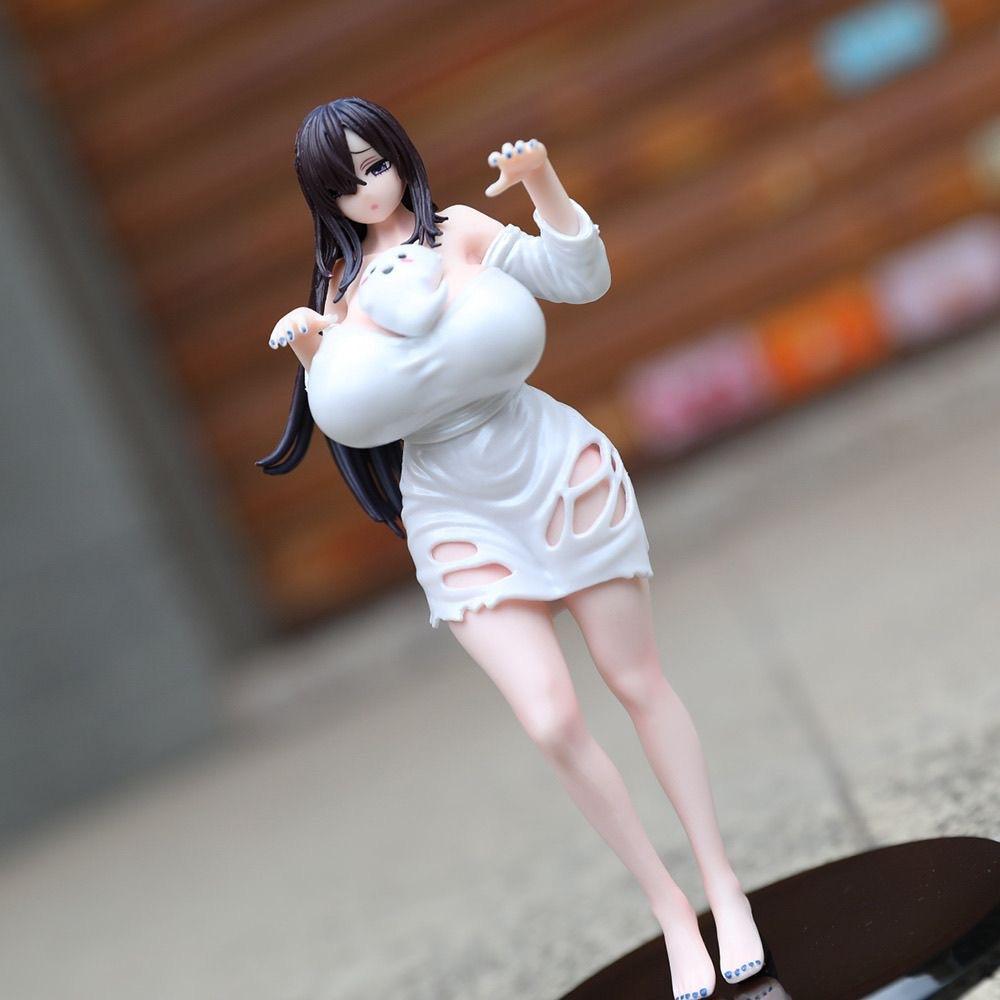 19.5cm Anime Ghost Atlas Miss Ghost D Cup 19.5cm PVC Action Figure Sexy Girl Peripherals Adult Collectible Doll Ornament Model Gift