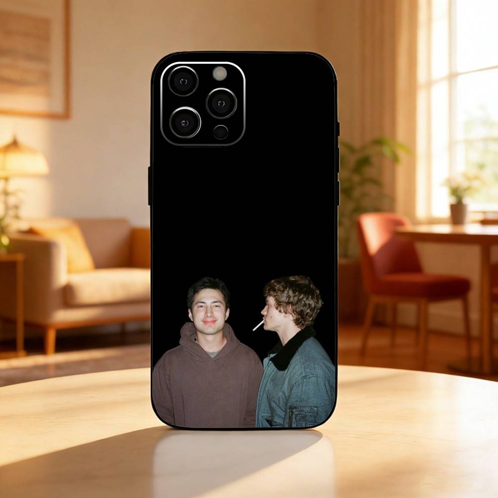 H-Heated Rivalry Phone Case For iPhone17,16,15,14,13,12 Plus,Max Soft Silicone Black Cover