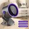 Portable Clip-on Leafless Mini Fan for Office & Dorm—100 Speed Settings