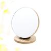 Wooden folding vanity tabletop stand adjustable and beige mirror, mirror, mirror, swivelable, (13.512.8 cm)