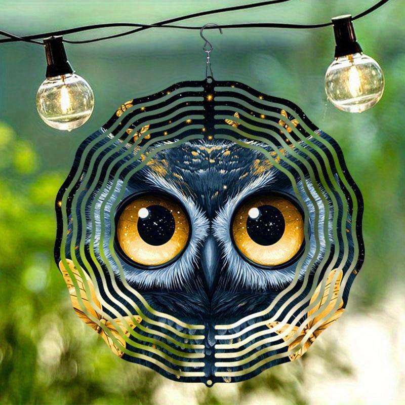 10 Inch Hanging Wind Spinner with 360 Degree Hook for Balcony Garden Decor Spring Summer Outdoor DecorationMetal Wind Chimes for Home Decor