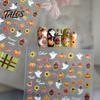 Ghost Nail Art Stickers for Halloween Thanksgiving, Autumn Turkey Pumpkin Maple Easy Application Decals Leaf Manicure Sticker, Embossed Waterproof