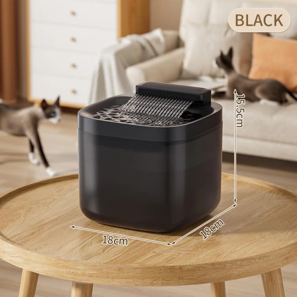 

3L Cat Water Fountain Auto Recirculate Filter Anti-Dry Burning Cat Water Dispenser Auto Recirculating Pet Water Flow Drinker