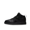 Air 1 Mid Triple Black Tumbled Leather Child and Baby