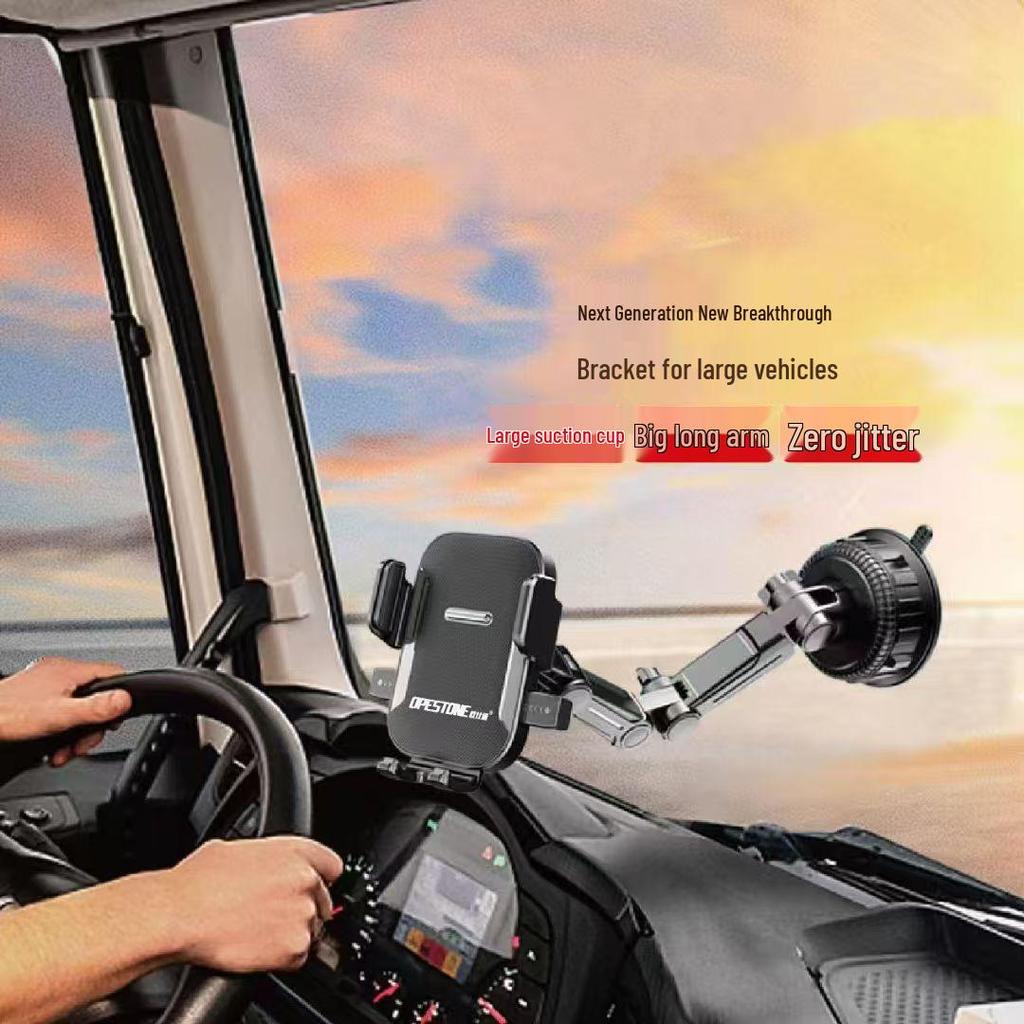 Foldable Rotating Suction Cup Phone Holder for Car Dashboard or Center Console