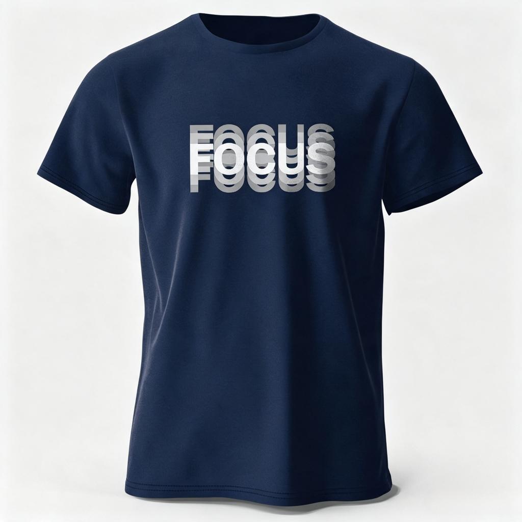 Focus Letter Minimalist Style Cotton Tshirt Lightweight Round Neck Short Sleeve Tee Perfect For Unisex Unisex Summer T Shirt