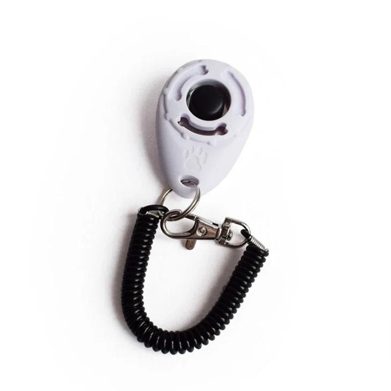 Popular New Multifunctional Pet Training Clickers Spring Keychains and Dog Training Supplies