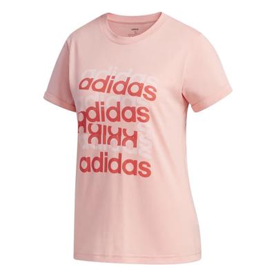 W Big Gfx T M Pullover Letter Print Casual Crew Neck Short Sleeve T-Shirt Women T-Shirts Pink FM6155