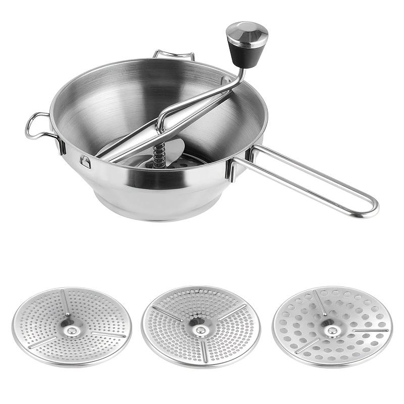 Stainless Steel Manual Potato Masher Multifunctional Food Ricer For Mashed Potatoes Sweet Potatoes Vegetables And Fruits