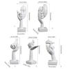 Abstract Art Woman Face Statue with Strong Texture for Office Home Decoration