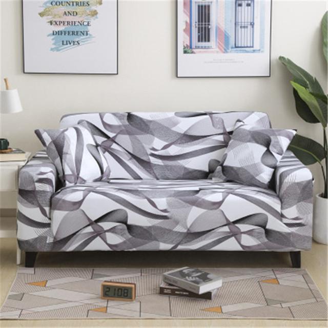Floral Printing Stretch Elastic Sofa Cover For Living Room Slip -Resistant Sofa Towel Couch Cover Sectional Furniture Slipcover for Home