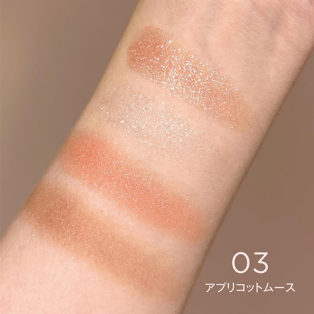 DAISY DOLL av MARY QUANT Ögonskugga 03 Aprikos Rik färg fuktig gradient pärlemorskimrande finish Aprikosmousse. ögonskugga, textur, genomskinlig, öga, (03