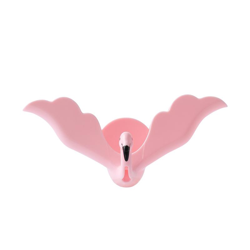 

Креативная мыльница в форме фламинго, подставка для мыла для душа, ванной комнаты, без сверления, поднос для мыла, настенная мыльница, держатель для хранения розовый