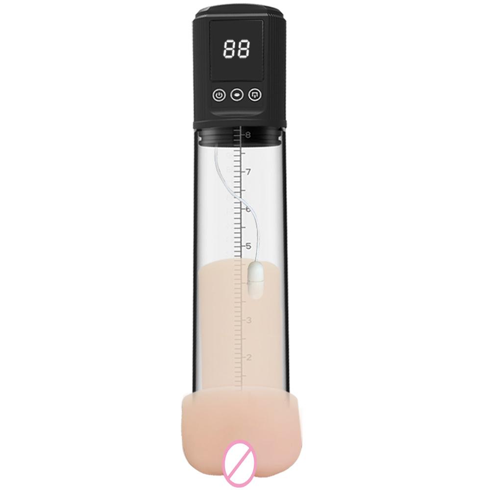 Electric Penis Pump Male Masturbator for Penis Vacuum Enlargement Train 9 Sucking Vibrating Rechargeable Sex Toys for Men Bigger
