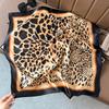 Silk scarf 71 * 71 imitation silk square scarf Korean atmosphere neck silk scarf flower pattern flower polka dot scarf