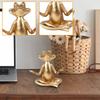 Yoga Frogs Ornament Creatives Home Decoration