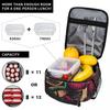 Bronze Cartoon Tribal Face Insulated Lunch Bag for Women Children Leakproof Food Boxes Thermal Lunch Box Tote