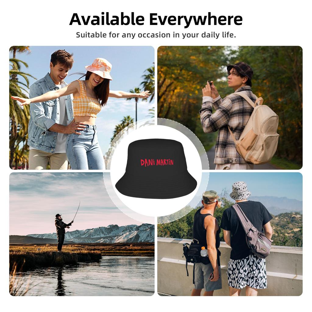 Dani Martin Que Caro Es El Tiempo Tour Bucket Hat Summer  Trendy Fisherman Hats For Unisex Street Style Design Sun Hats
