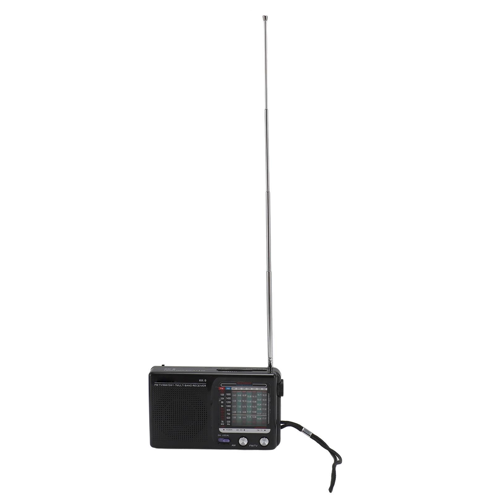 Radio Portable, AM FM SW Radio Portable à Bande Complète Avec Antenne Télescopique Pour Personnes âgées, Radio Numérique Pleine Bande Jukebox Pour La