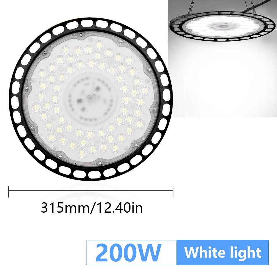 UFO High Bay Light 100W 150W 200W IP66 Waterproof LED Industrial Lighting For Garage Gym Factory Warehouse