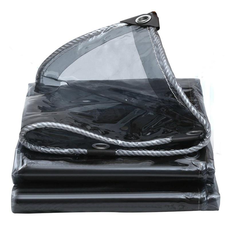 0,33MM Transparente PE-Plane Gartenpflanzen-Schutzhaus Warmhalten Gitter Regendichtes Tuch Balkonfenster Regenschutz Wasserdichte Markise