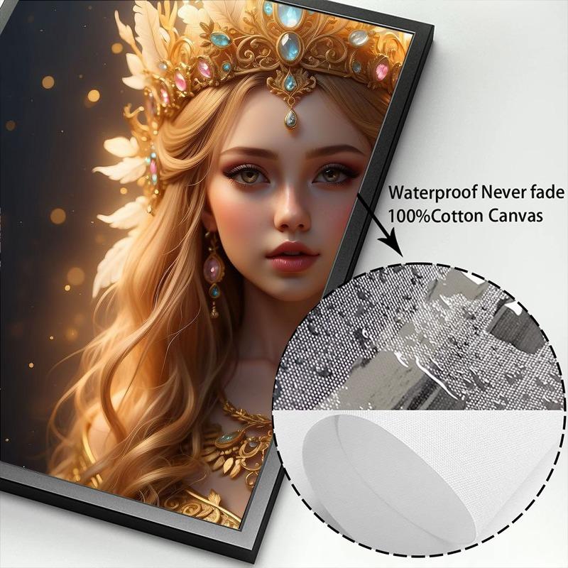 Anime Beauty Girl Canvas Posters Prints Fox Goddess Radiant Queen Beautiful Princess Posters Canvas Prints Pictures Home Decor
